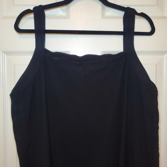 Eileen Fisher Stretch Crepe Dress Black Sz L - Picture 4 of 11